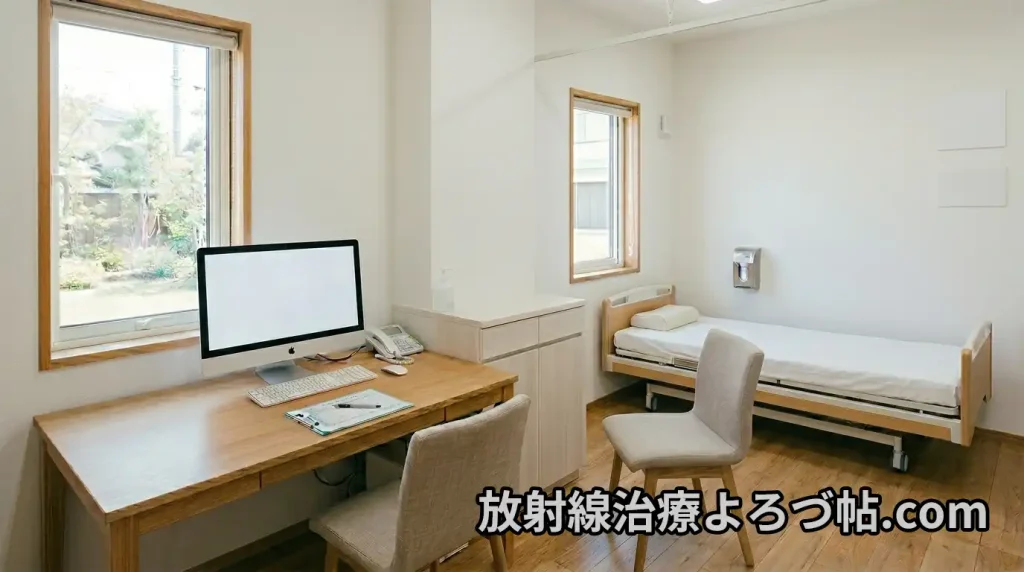 放射線治療における診察室の風景